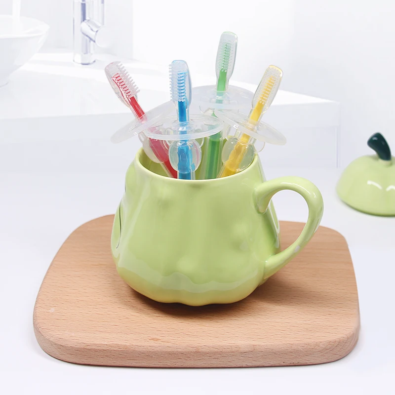 1pc Baby Toothbrush Infant Deciduous Tooth Brush 0-18 Months Tongue Coating Cleaning Soft Silicone Kids Teeth Oral Care Cleaning