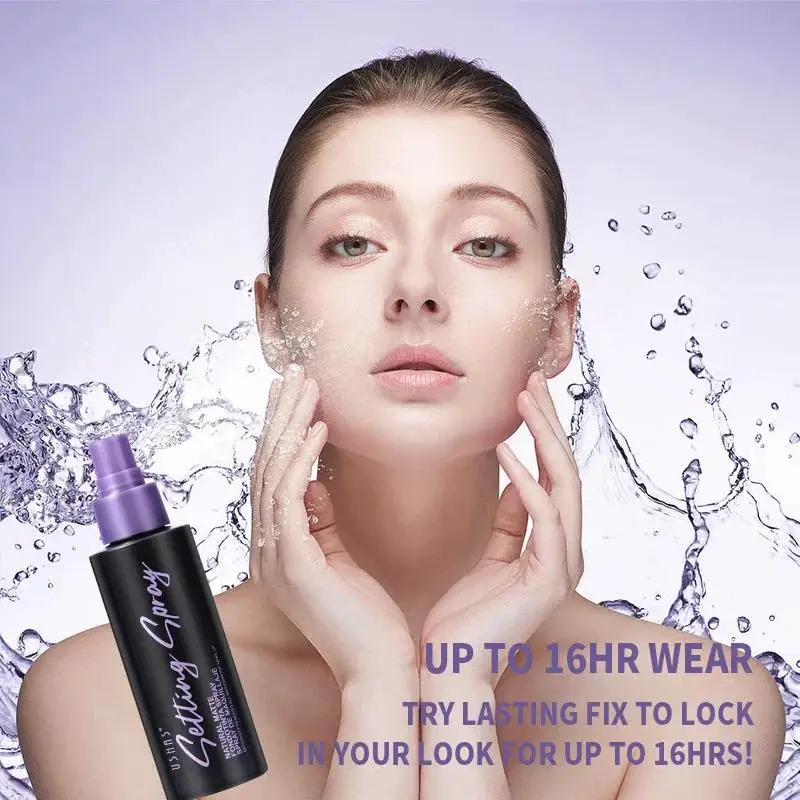 بخاخ إعداد مكياج مقاوم للماء سعة 110 مل، يدوم طويلاً للتحكم في الزيت ومضاد للعرق، رذاذ وجه طبيعي للارتداء طوال اليوم
