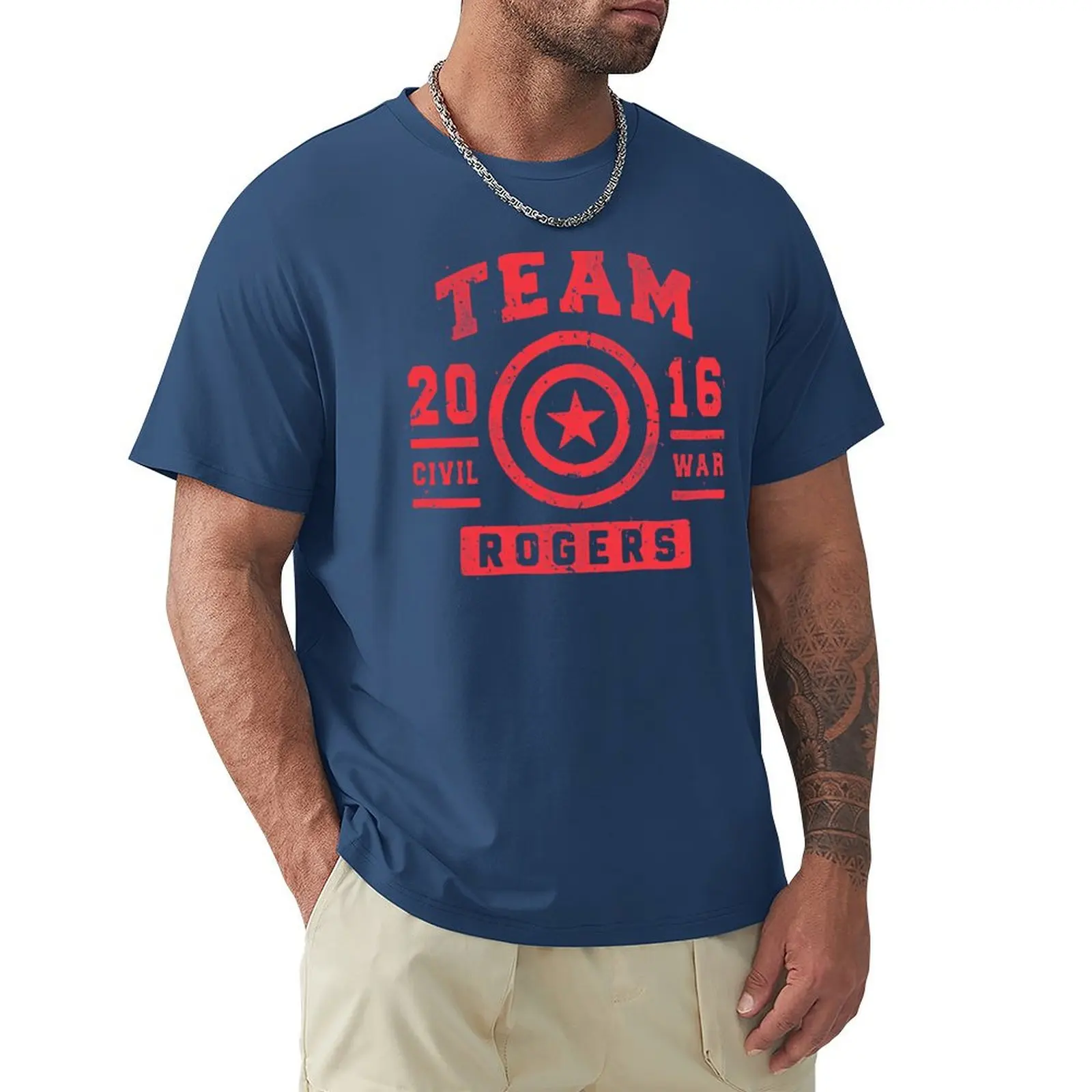 TEAM ROGERS T-Shirt aesthetic clothes boys whites men clothing