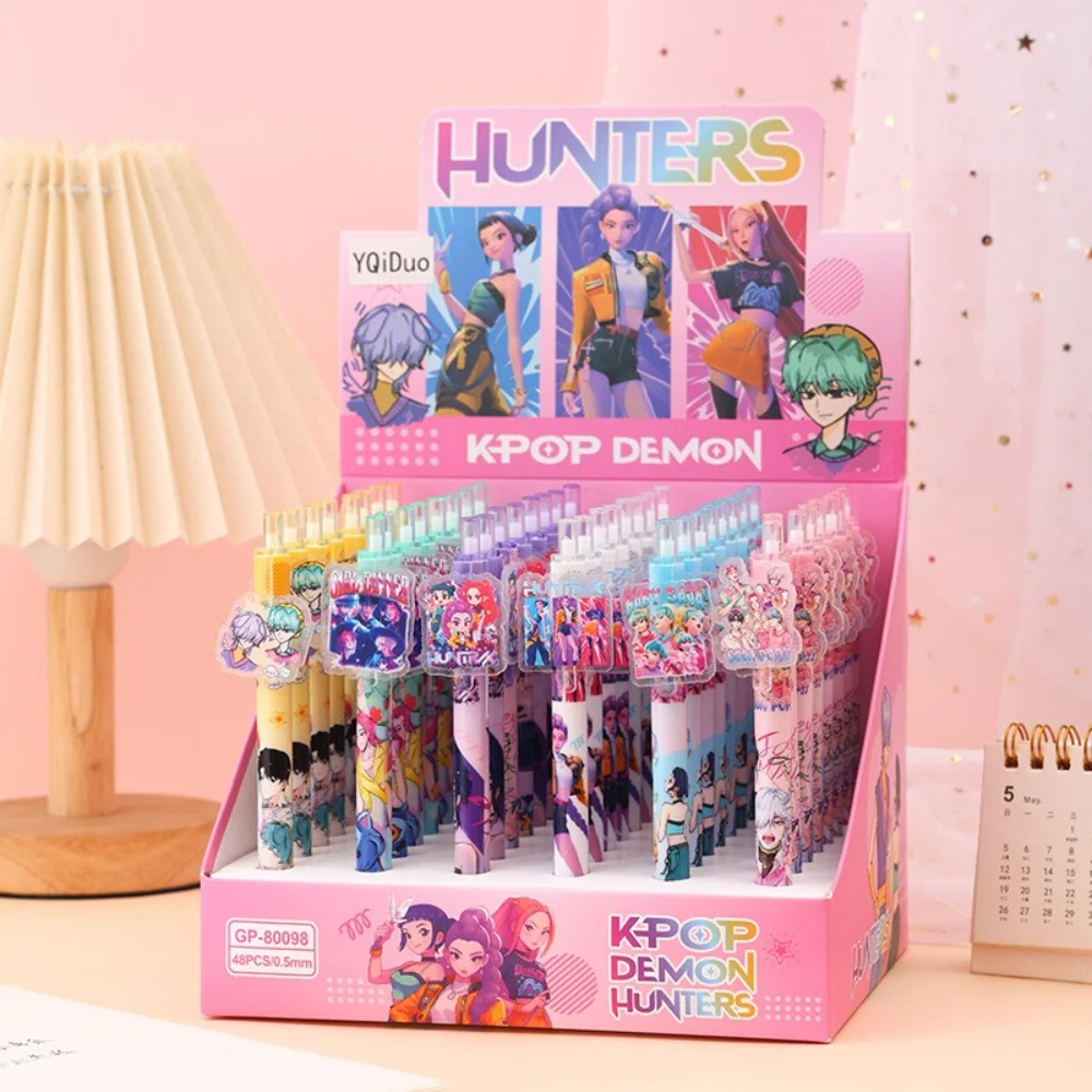 

Anime K-pop Demonl Hunter Gel Pen Cute Ballpoint Pen Quick-Drying Smooth Writing Student Office Supplies Stationery Holiday Gift