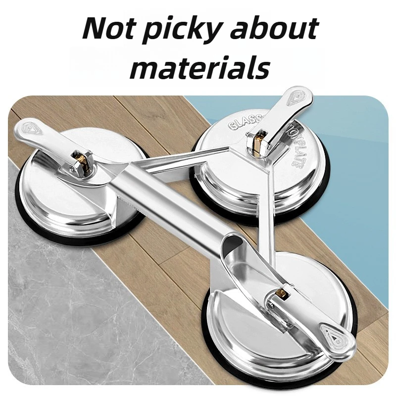 Glass Suction Cup Strong Ceramic Tile Sucker Professional Wooden Floor Install Suckers Aluminum Alloy Ceramic Tile Handling Tool