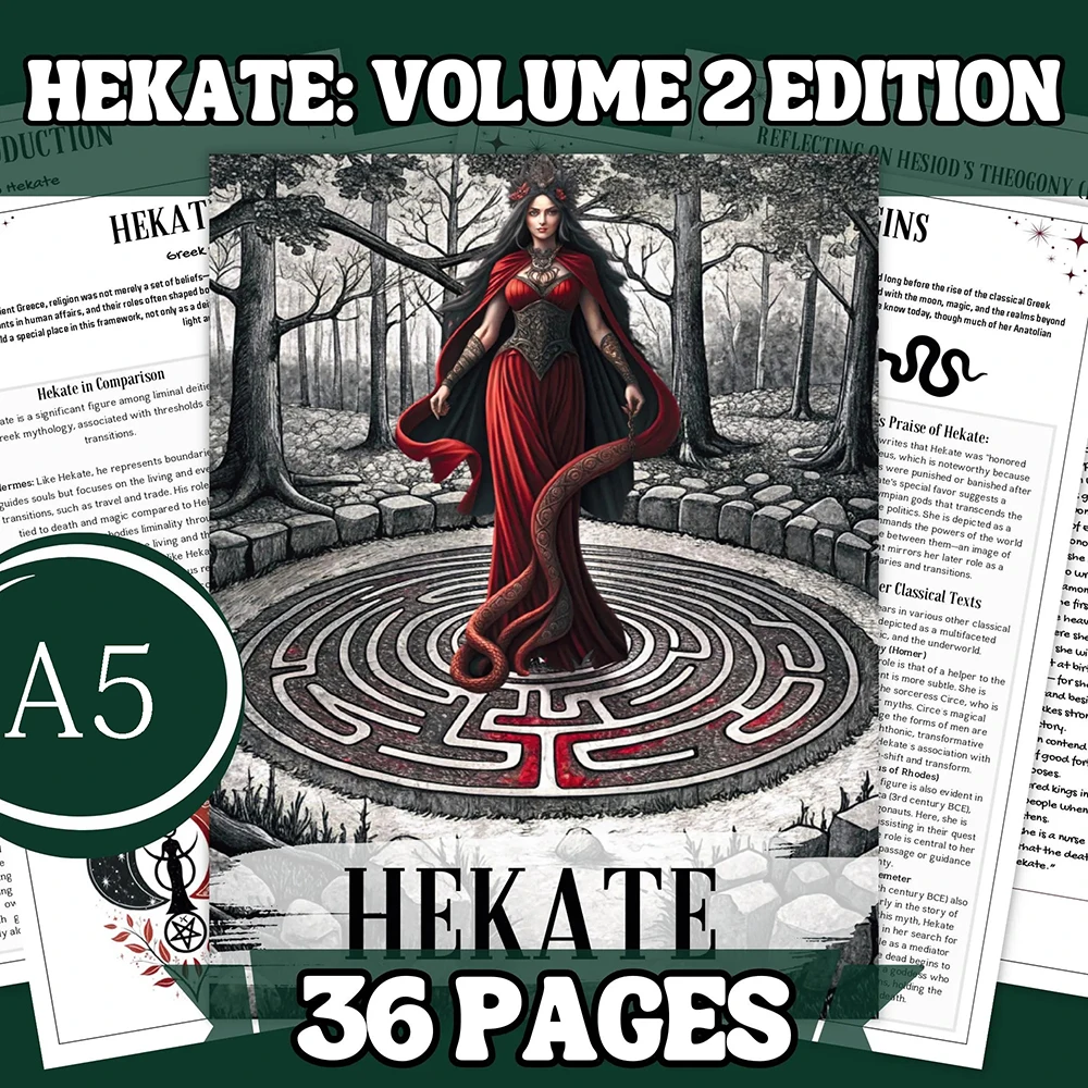 Hekate Grimoire المجلد 2: مصنف السحر المكون من 36 صفحة ومجلة الإملائي - السحر المستوحى من الأرض المجوفة Magick Grimoire، #1