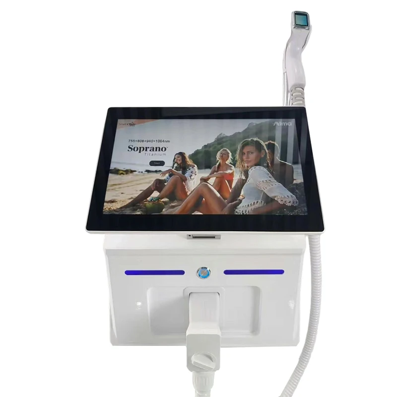 2026 الجسم بالليزر 4000 واط LCD مقبض الجليد التبريد ديود إزالة الشعر بالليزر 4 أطوال موجية 755nm 808nm 940nm 1064nm غير مؤلم دائم #3