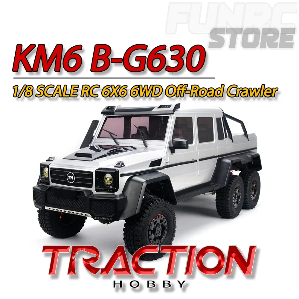 

TRACTION HOBBY KM6 B-G630 6X6 6WD RTR Версия 1/8 RC Электрическая модель автомобиля с дистанционным управлением Внедорожный гусеничный автомобиль Игрушки для взрослых и детей