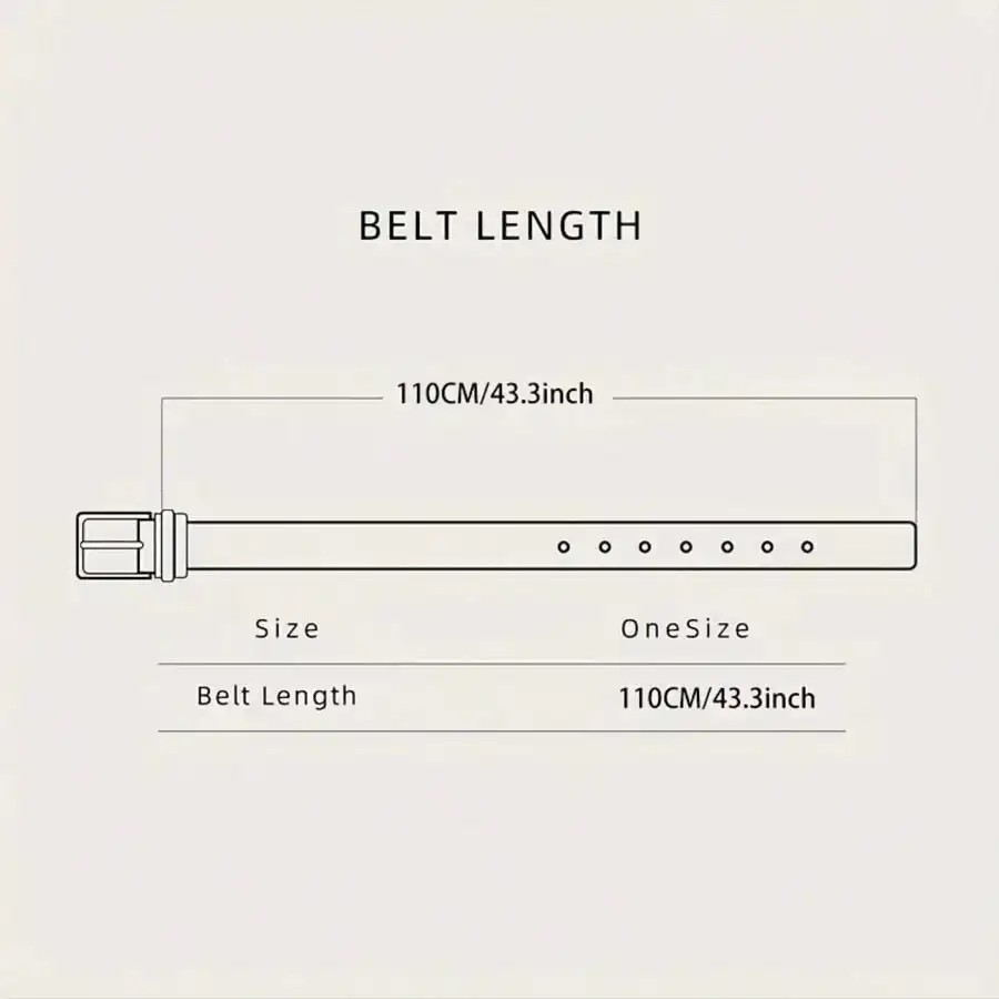 1pc Punk Style Metal Rivet Belt, Casual Daily Wear Adjustable Waist Belt, Suitable For Size S sc2410164666038443