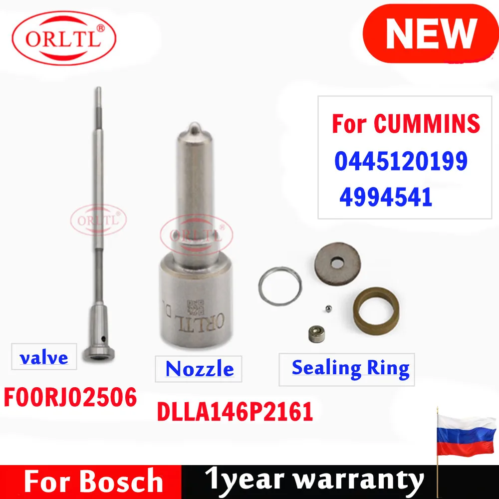 

ORLTL 0445120199 Дизельный инжектор DLLA146P2161, форсунка 0433172025, ремонтные комплекты, клапан F00RJ02506 для CUMMINS 4994541 0 445 120 199