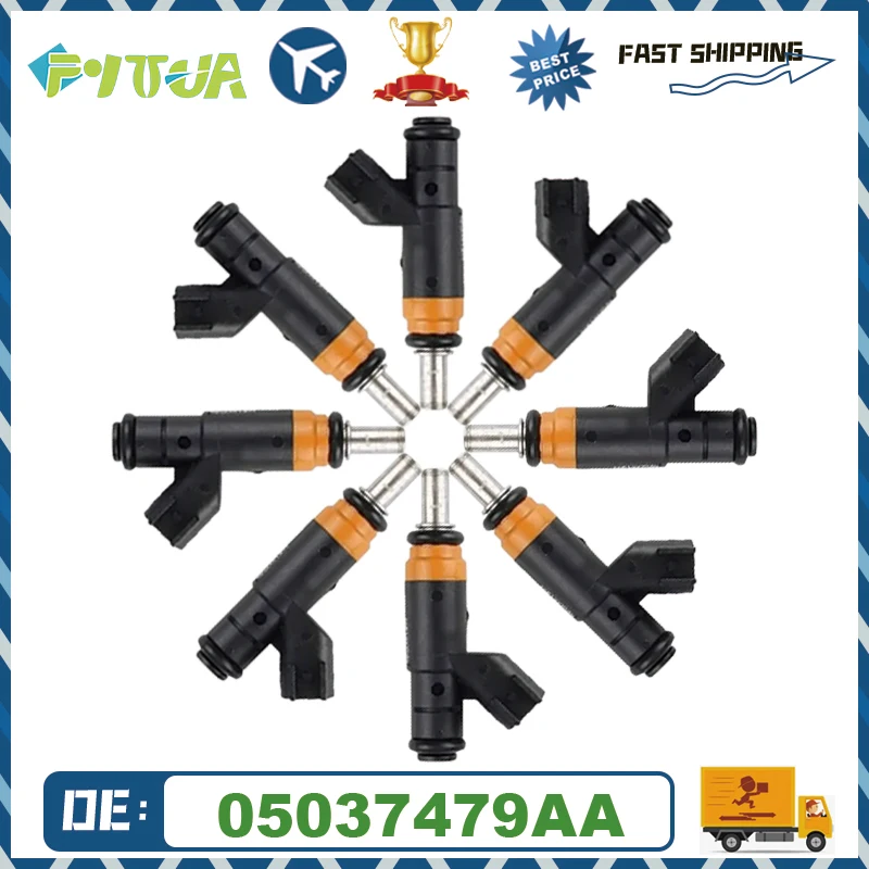 

8шт Топливная форсунка 05037479 АА 5037479 AB для Dodge Charger 06-18 Durango 09-18 RAM 1500 2500 3500 2011-2017 5,7 л