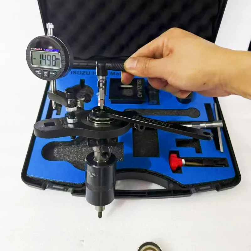 

HEUI Injector Armature Nozzel Cap Remove Air Gap Measuring Oil Inlet Fixture Adaptor Repair Tools for Isuzu