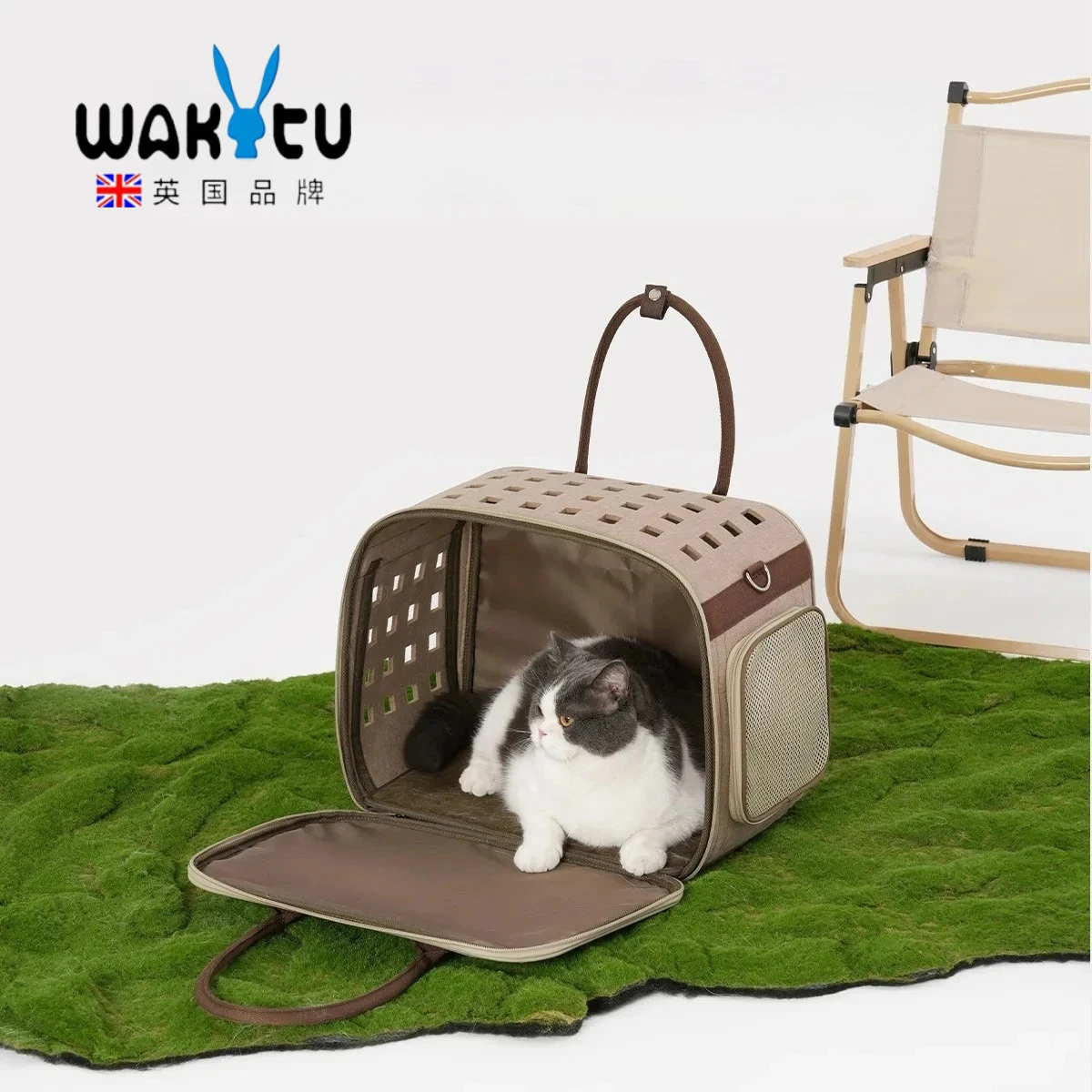 

Wakytu Portable Pet Carrier Backpack for Dogs Cats Outdoor Travel Shoulder Bag Large Capacity Puppy Tote Handbag Small Animals