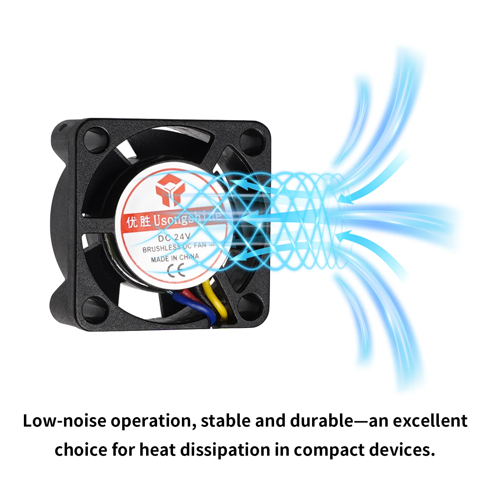 2510 24V Hotend Cooling Fan, 12000RPM,4Pin Plug,Nozzle Fan Replacement for Flashforge Creator5/Creator5 Pro 3D Printer Parts