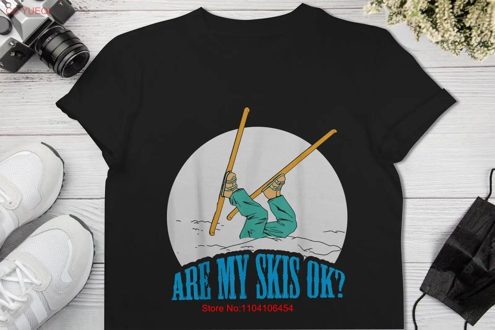 Funny skiing design Are my skis ok for winter sports T-Shirt