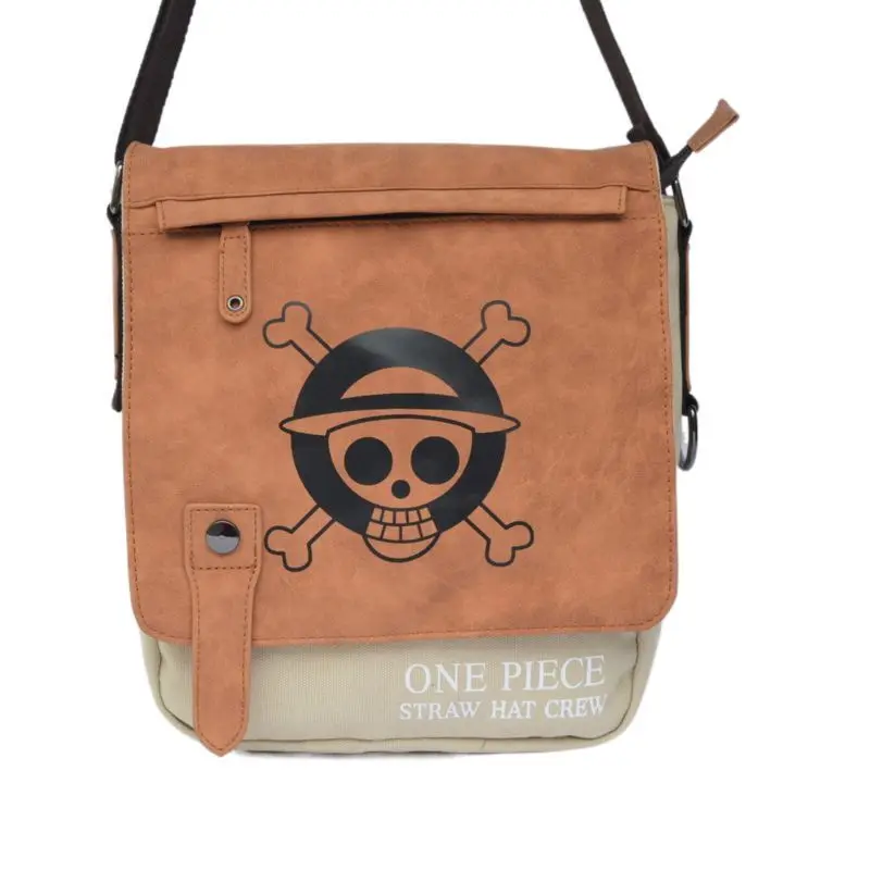 

New Anime One Piece Kawaii 2D Attack on Titan Shoulder Bag Cute Cartoon Niche Large Capacity Portable Crossbody Bag Wholesale