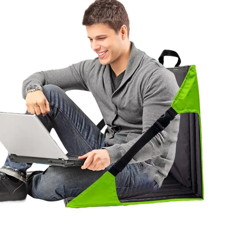

Portable Folding Festival Seat Picnic Chair With Carry Handle Outdoor Seat Padded With Adjustable Straps For Outdoor Camping