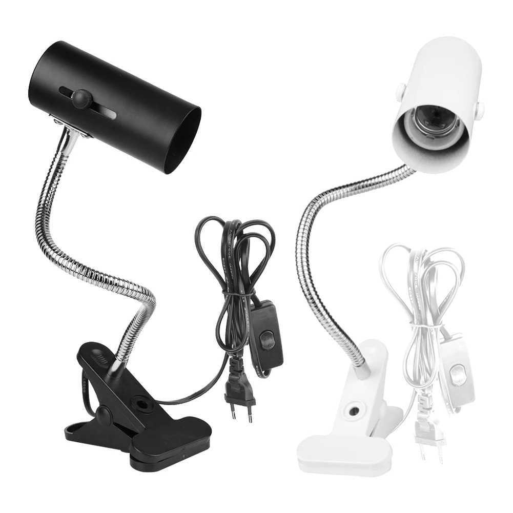 E27 Pet Light Holder 360 Degree Rotation Heating Lamp Clip Cover Durable Reptile E27 Lamp-socket Kit Universal Light Holder