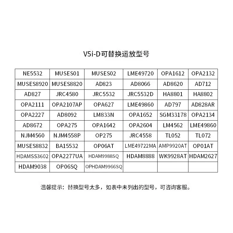 V5i-D V5 Burson dual OP AMP upgrade MUSES02 MUSES01 OPA2604AP AD827JN AD827AQ LME49720HA LME49860NA LM4562NA LME49720NA AD8620BR