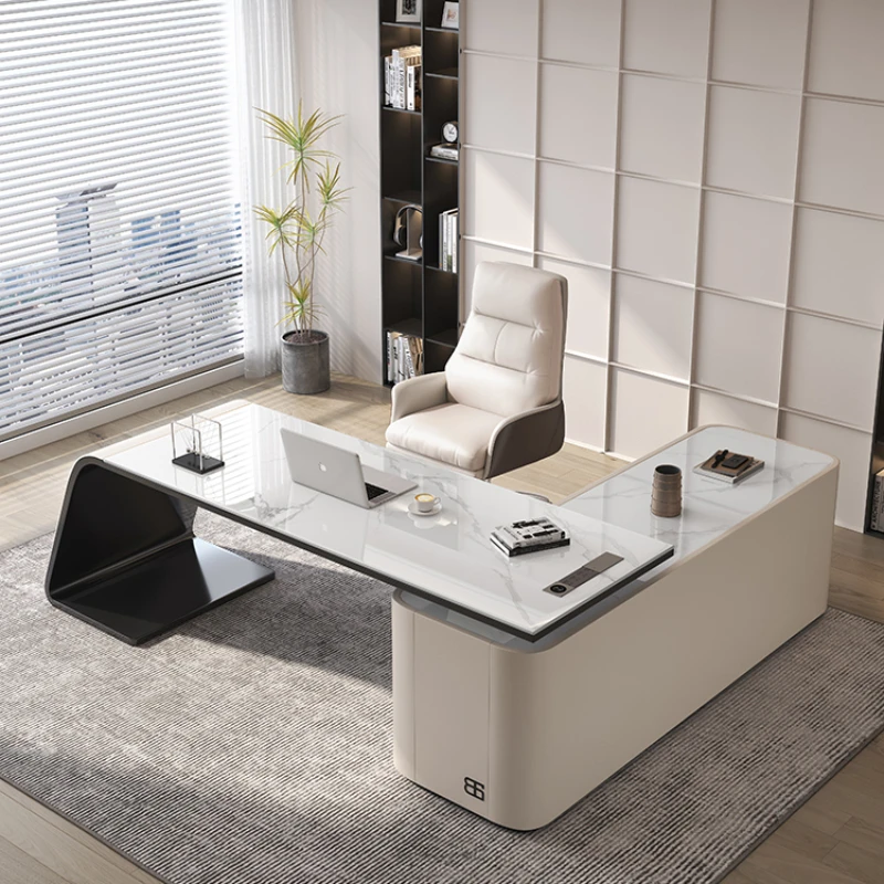 

Office Desk Work Minimalist Computer L Shaped Corner Cheap Reading Table For Study Home Executive Room Desks Modern Tables Midi