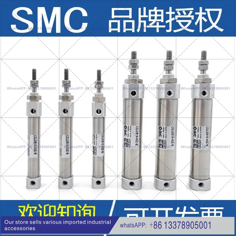 SMC Pneumatic Stainless Steel Mini Cylinder CDJ2B6/10/12/16 - 25/50/75/100/125150