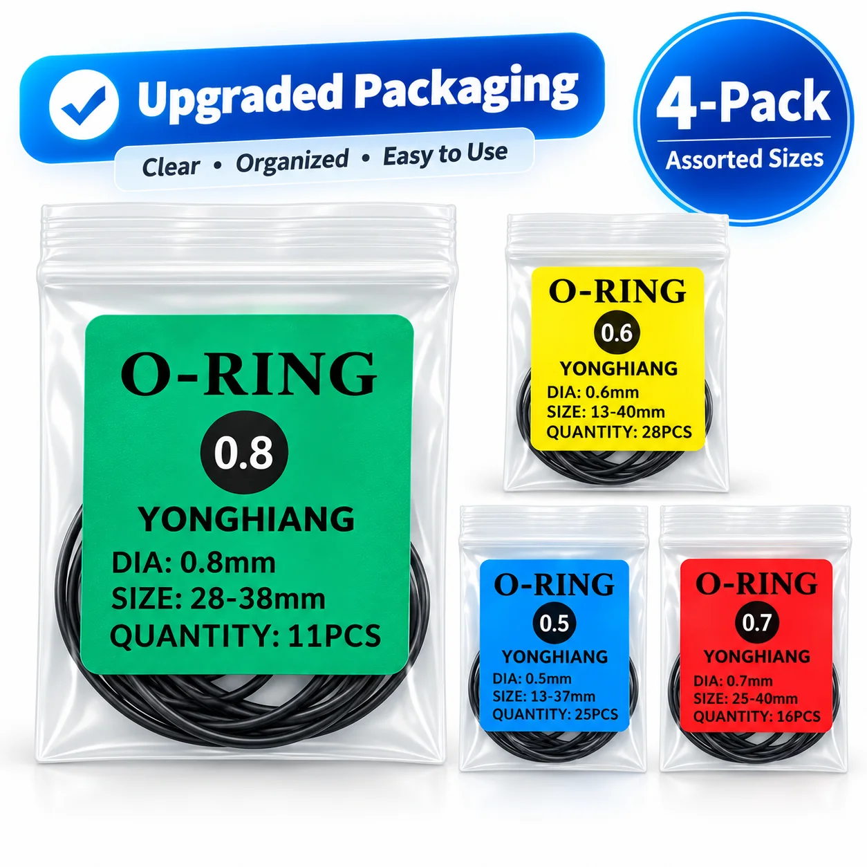 Watch Gasket 0.5mm/0.6mm/0.7mm/0.8mm O-Ring Waterproof Rubber Gasket For Watch Back Cover Case Watchmaker Repair Tools Accessory