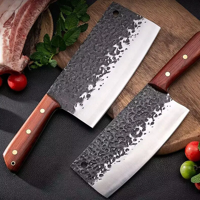 

Forged Kitchen Knife Stainless Steel Meat Fish Vegetables Slicing Professional Chef Knife Butcher Cleaver Knife Cooking Tools