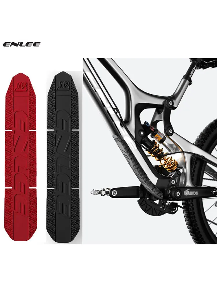 AliExpress enlee ENLEE Mountain Bike Frame Protection Lower Tube Sticker Silicone 3M Bottom Sticker Anti-Collision Waterproof Protection Plate