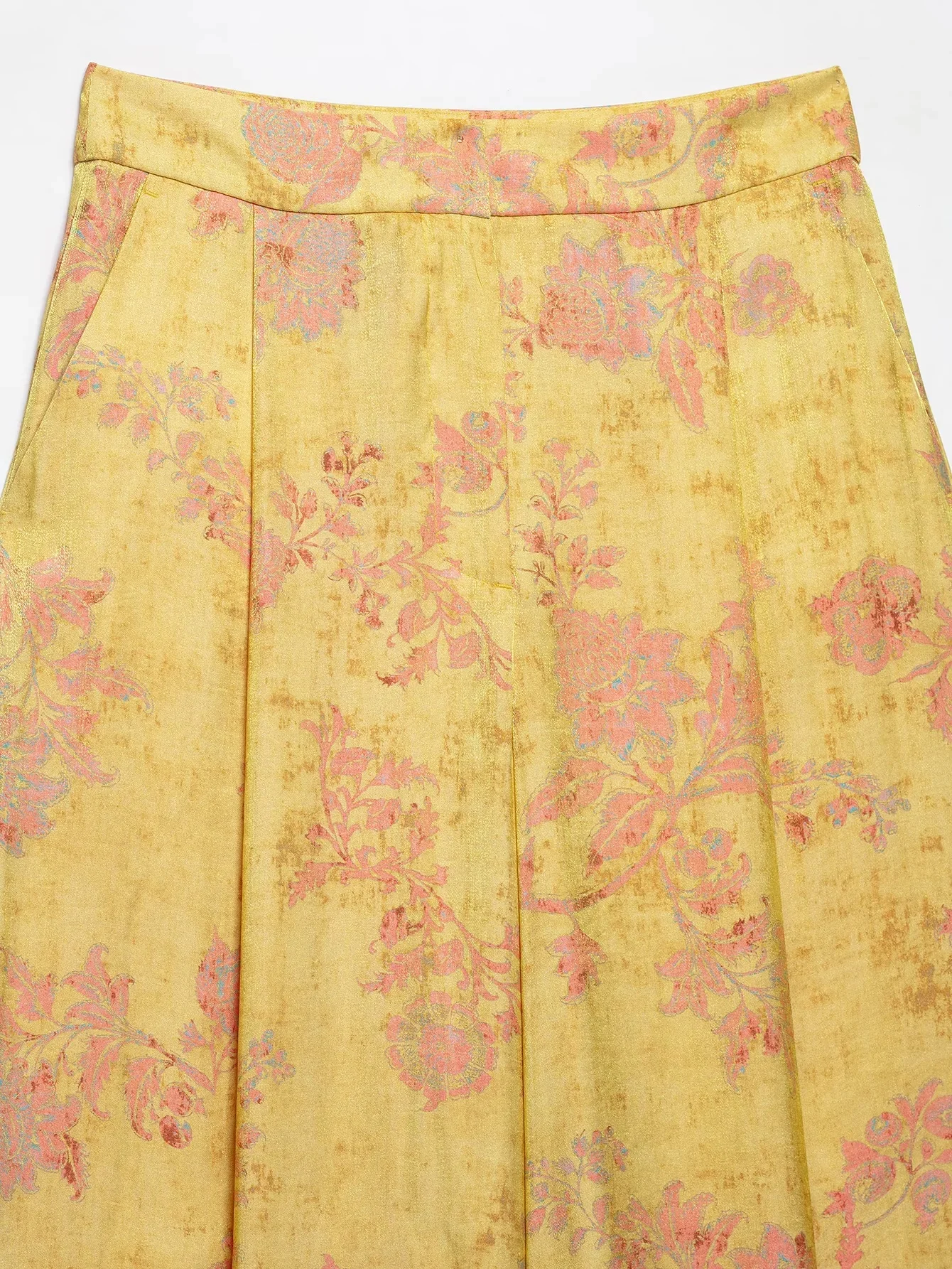 KONDALA Damen Elegantes Vintage Bedrucktes Hosenset mit Seilknoten-Hemden, Lange Hosen 2026 Frühling Herbst Urlaub High-Street-Set – Detail 16