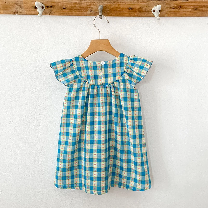 blue dress coast Vintage 50's Baby Blue Plaid Cotton Day Dress 42B L Large – Vintage City  Clothing main image 1