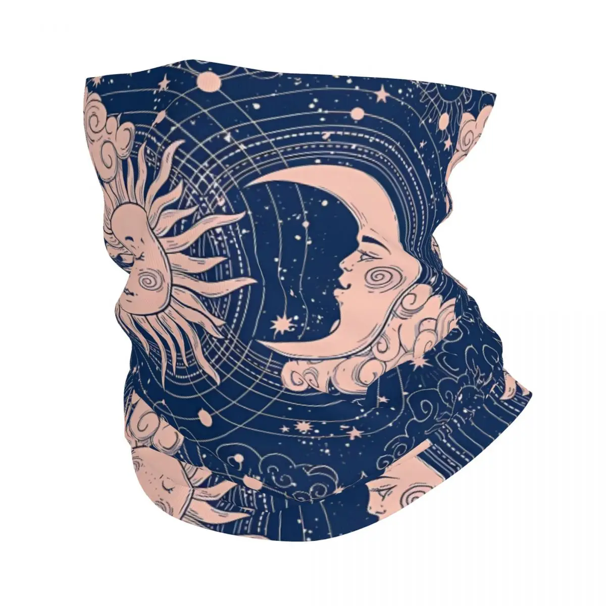 The Sun And The Moon Thin Bandana Neck Gaiter Wrap Scarf Headband Neck Cover