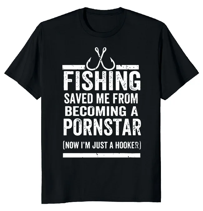 

NEW LIMITED Fishing Saved Me Funny Dad Gift Novelty T-Shirt M-3XL Fast Shipping