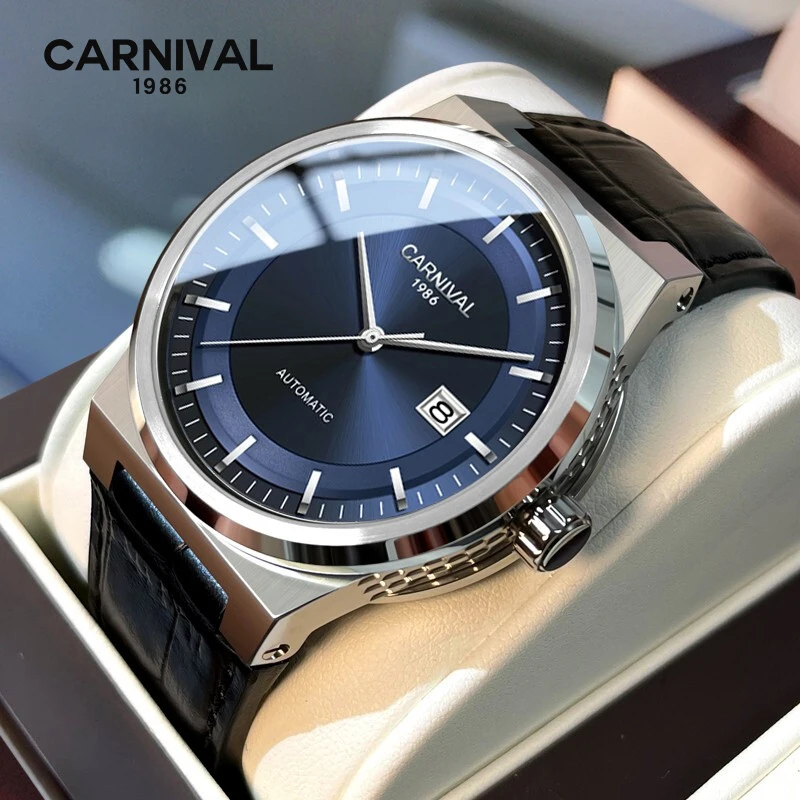 Montre CARNIVAL Men\'s Mechanical Watches Brand Luxury Dress Automatic Watch for Men MIYOTA Movement Waterproof Man Reloj Hombre