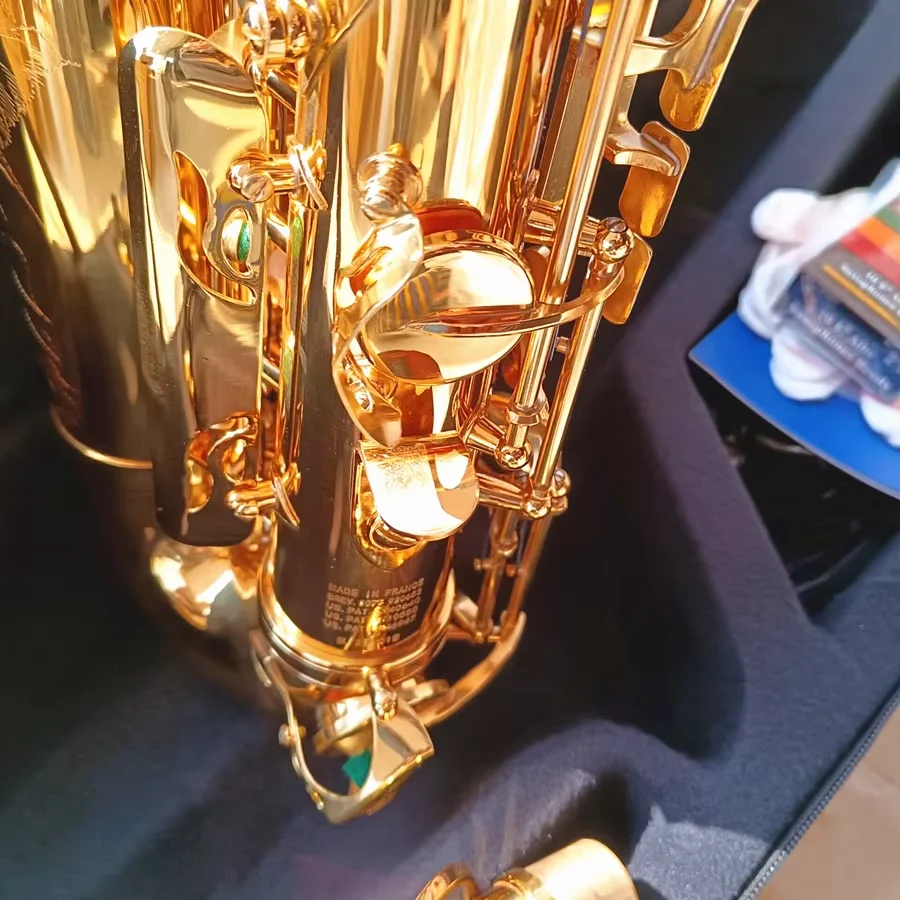 High Quality New Golden E-flat Alto Saxophone Brand Model Handmade Engraved Pattern Professional Saxophone Instrument With Case