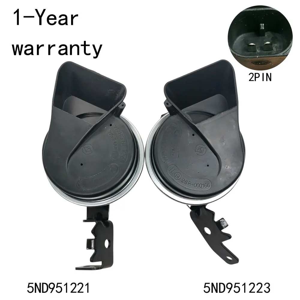 2Pcs Snail horn For VW Tiguan Touran Lavuda Lavuda Polo Santana Lavida Passat Skoda Octavia Rapid uperb 5ND951221 5ND951223