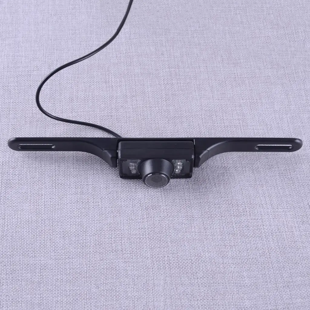 

4 Pin Universal Car Caravan License Plate Mount IR Rearview Reversing Backup Camera 480TV Lines 0.5 Lux Illumination 12V-24V