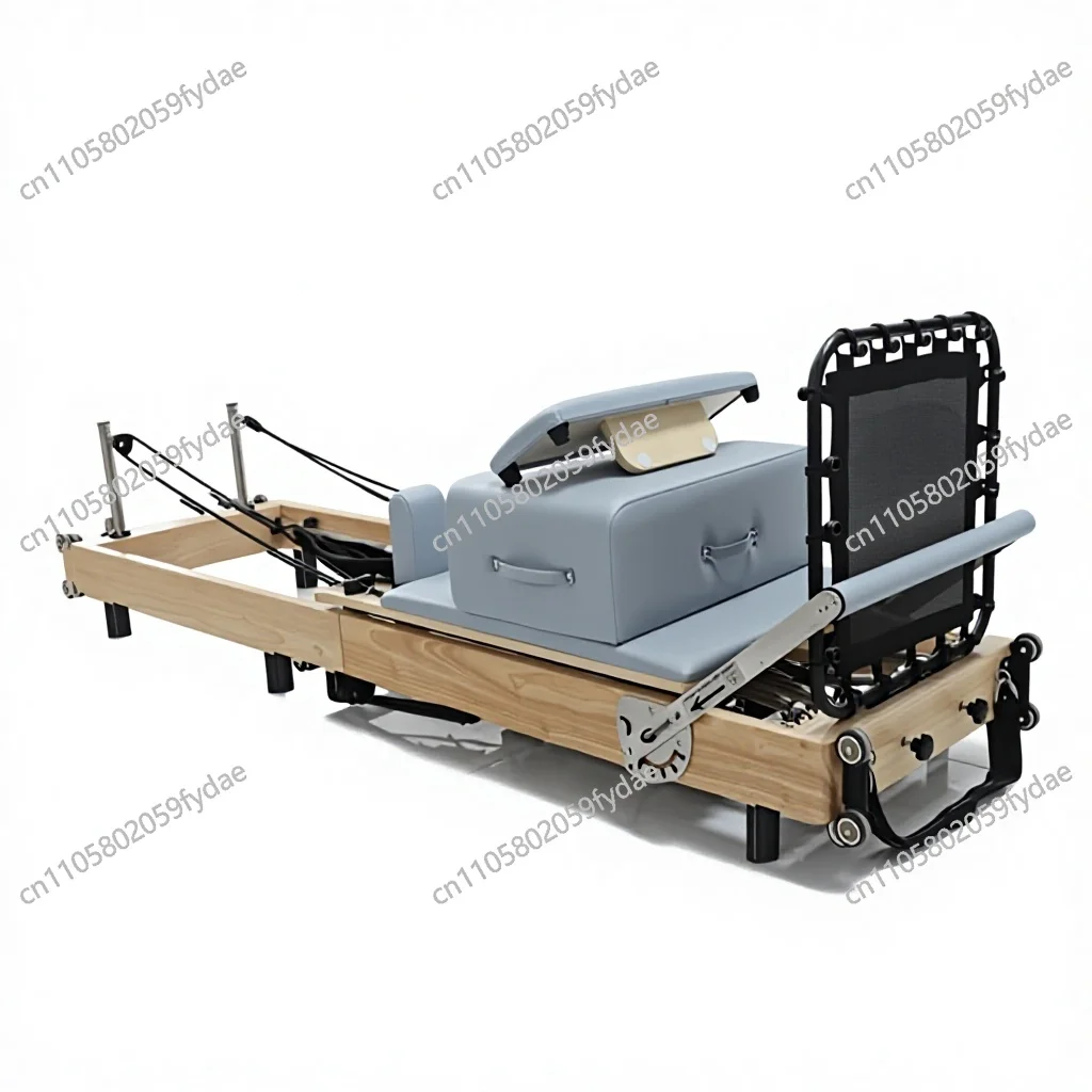 Foldable Pilates core training bed, suitable for gym, yoga studio, fitness, bodybuilding, posture training
