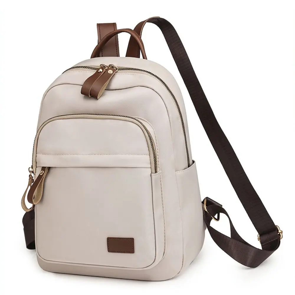 Casual Nylon Backpack Women Waterproof Lightweight Travel School Bag For Commuter Durable Soft Modern Female Rucksack 2025
