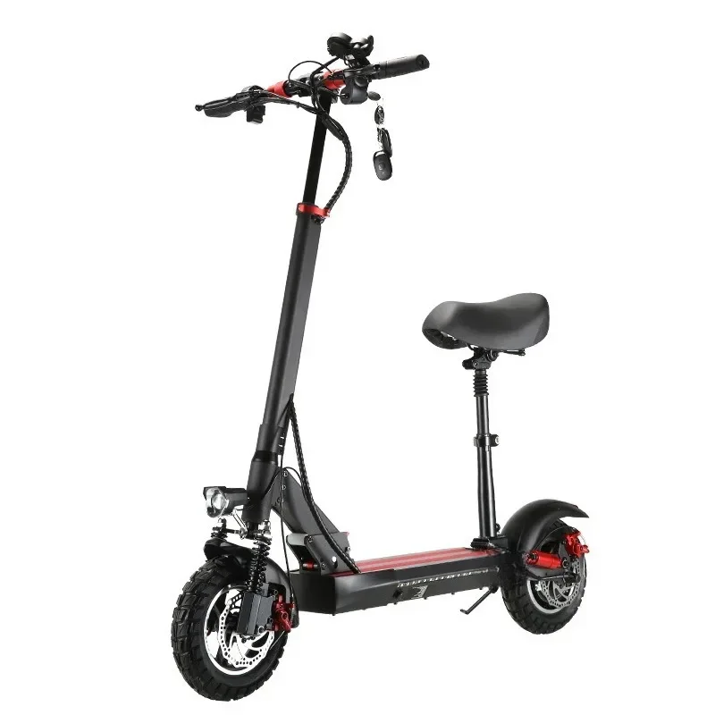 Folding shock-absorbing scooter, off-road electric scooter c