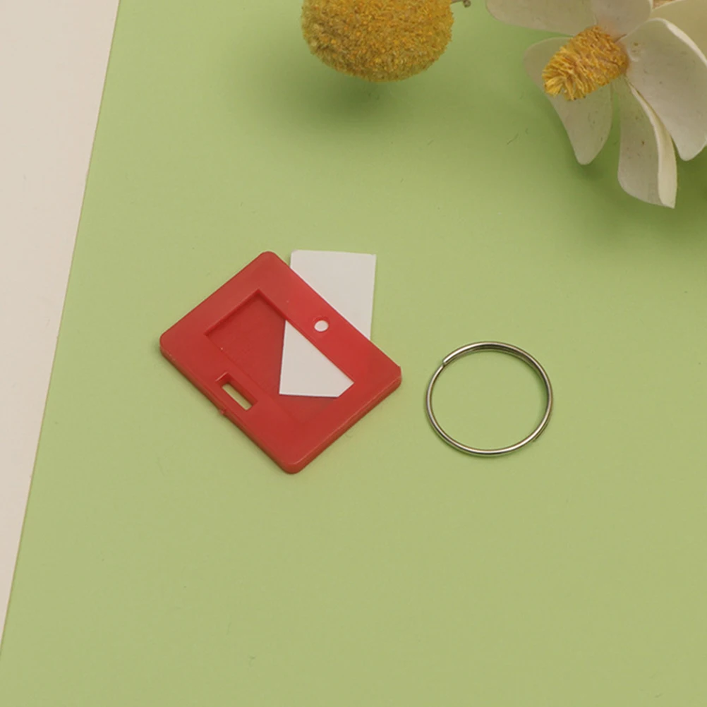 

50pcs Key Tags Plastic Round Numbered Labels Color-Coded Key Identifier Covers For Home Office Car Luggage Travel Handcraft