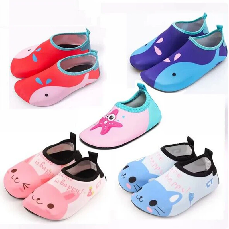 Children Beach Shoes Baby Soft Floor Indoor Slipper Snorkeling Swim Socks Boys And Girls Anti-slip Home Barefoot Kids Slippers