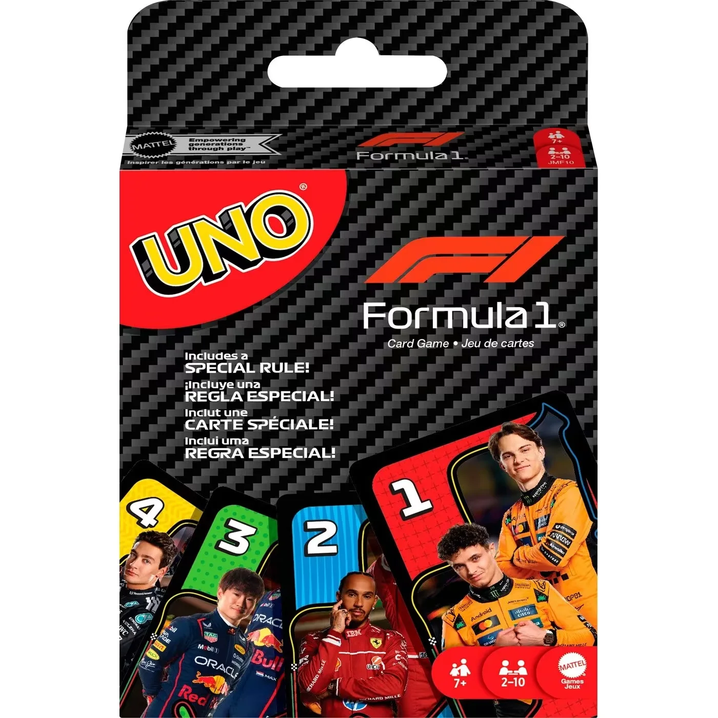 Original Mattel Games UNO F1 Formula 1 Themed Deck 112 Playing Card Game Deck Poker Board Games Christmas Gift Friends Adults
