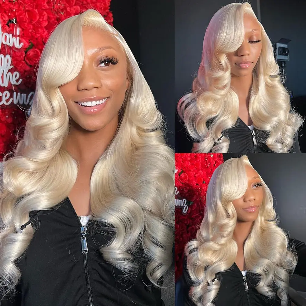 

613 Honey Blonde Body Wave Lace Wig 13x4 13x6Lace Frontal Human Hair Wig Body Wave Long Length Human Hair Wigs 34 Inch For Women