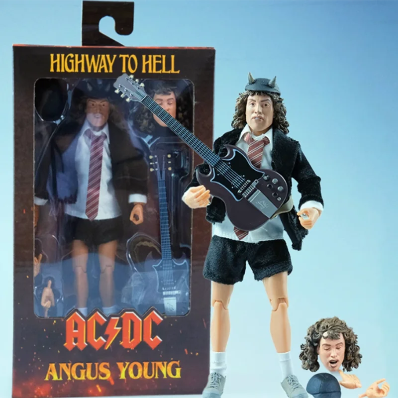 NEC ACDC escala 1:12 soldado hombre Rock guitarra 7 pulgadas figura móvil adorno decorativo estático regalo coleccionable clásico