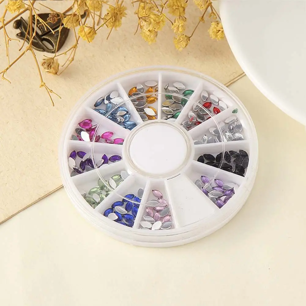 Acessórios pedras preciosas parte traseira plana acrílico conjunto de jóias de unhas cristal strass encantos de unhas diamante decoração de unhas