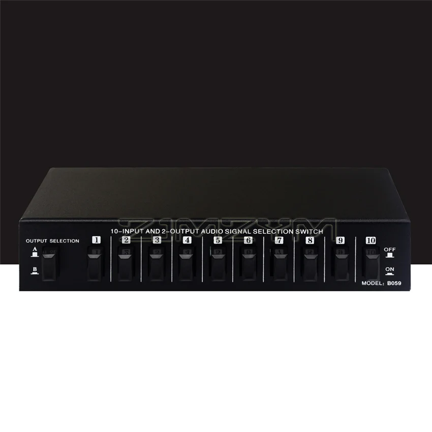 10 In 2 Out Audio Signal Selection Switch Headphone Speaker Switching Bidirectional Switching 2 In 10 Out