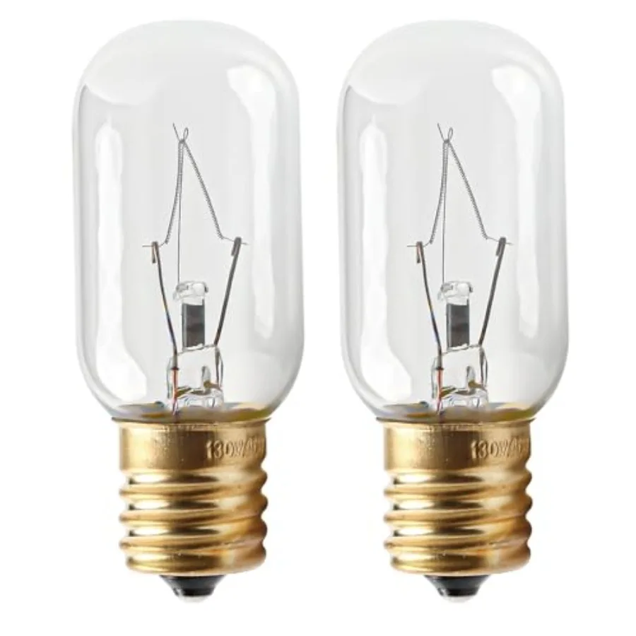 

WB36X10003 Bulb 40W 130V Microwave Light Replacement Part Compatible with General Electric Hotpoint Microwave - 2-Pack