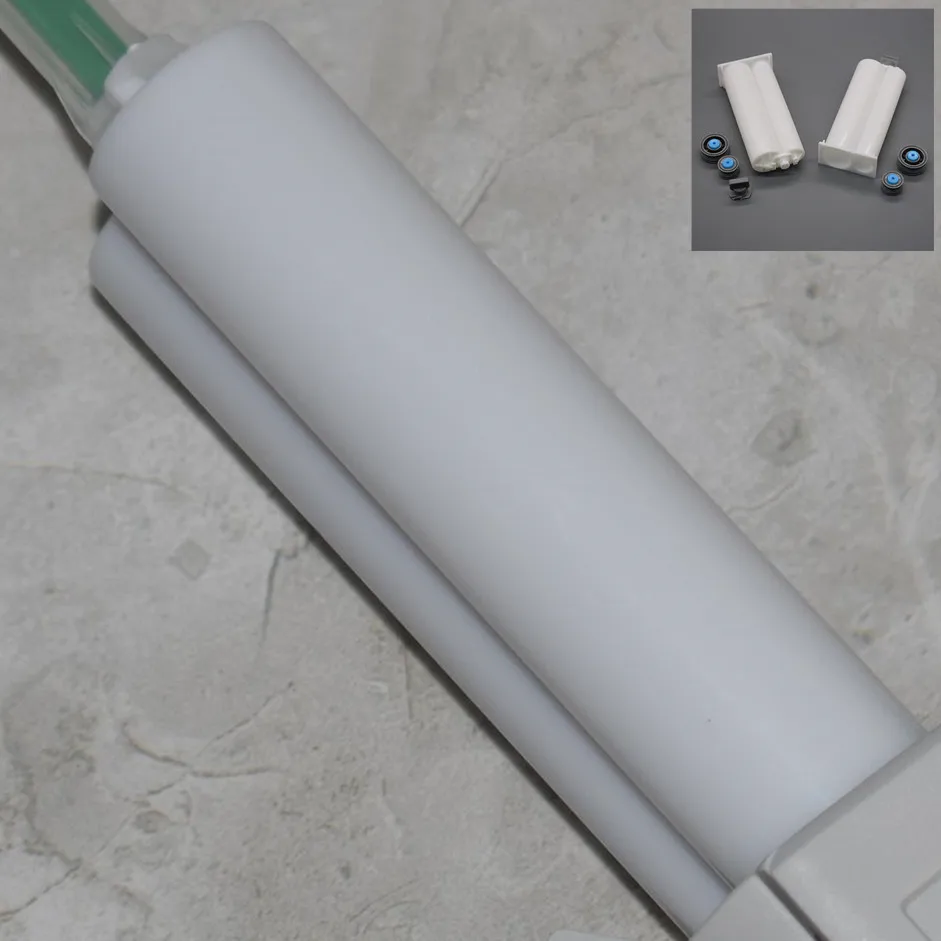 

500pcs Empty 1:2 Dual Cartridge Epoxy Adhesive Tube 50ml Two Component AB Glue Cartridge AB Epoxy Cartridge with Sealing Pistons