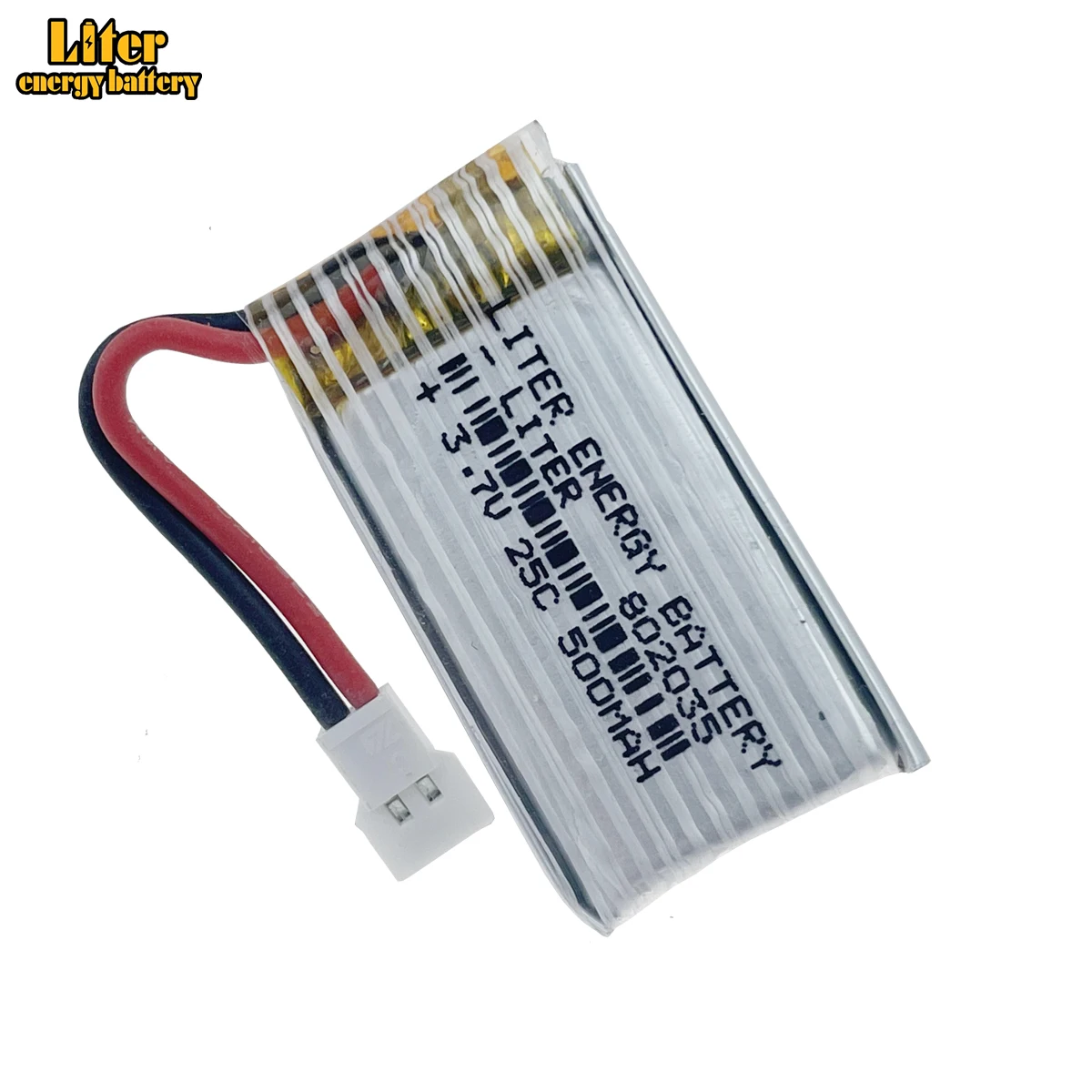 3.7V 500mAH 802035 25C polimerowa bateria litowo-lwa li-po RC bateria bezzałogowego samolotu