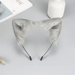 Cat Ear Cute Animal Headwear Lovely Lolita Accessories Pink White Black Grey Headband Cosplay Props Show Party Clothes Accessory