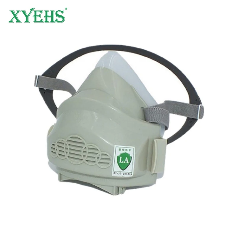 XYEHS Half Face Dust Mask Respirator w/ Dust-Proof Cotton Filter Food Grade Silicone Facepiece for DIY House Clean Polishing