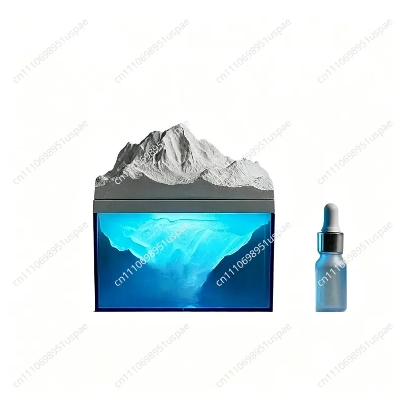 Snow Mountain Diffuser, Stone Mountain Range Polar Glacier Diffuser, Decorative Sound and Fragrance Stone Diffuser