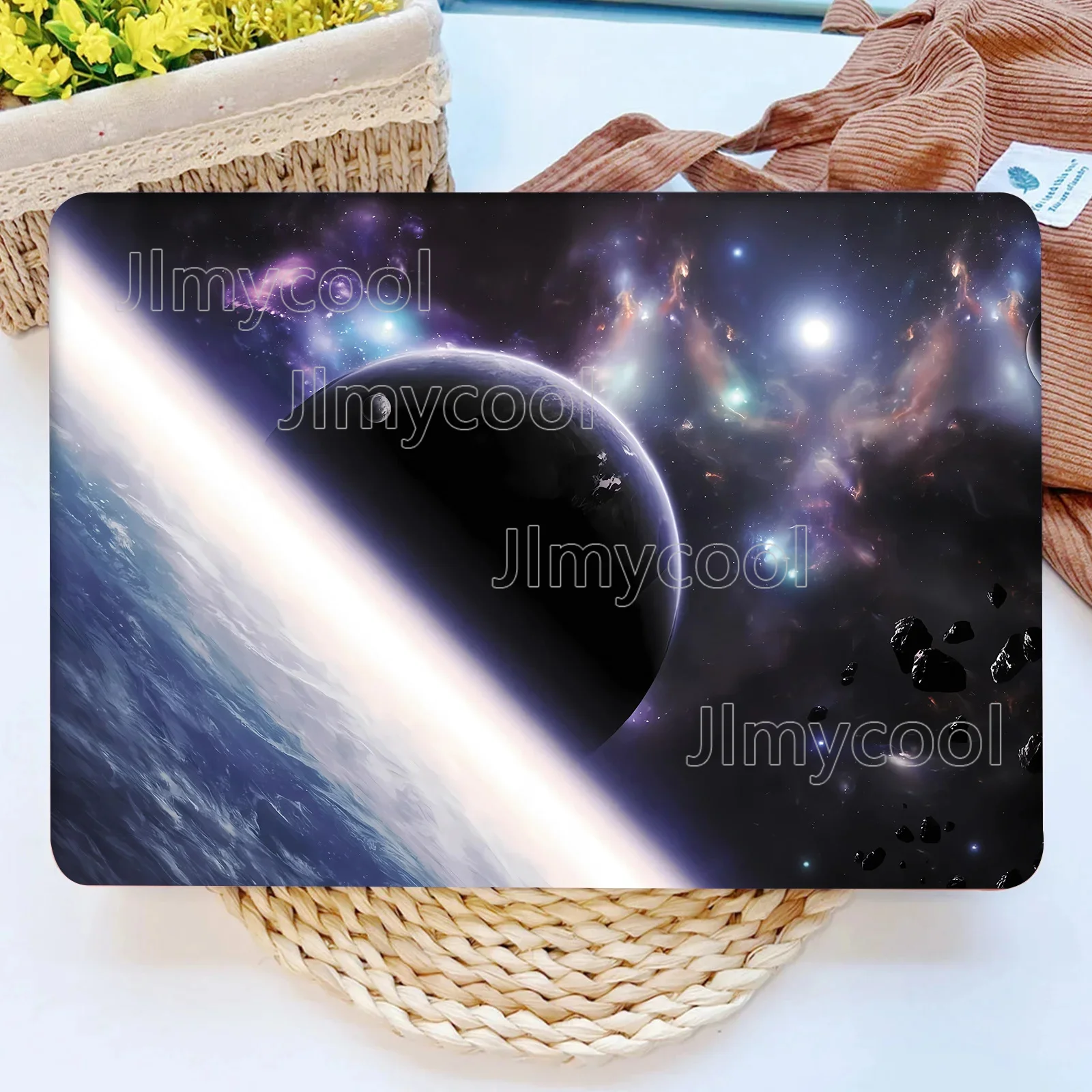 

2 pcs Space Nebula Galaxy Laptop Sticker Removable PVC Decal Scratch Resistant Case Self Adhesive for Laptop Decals Stickers
