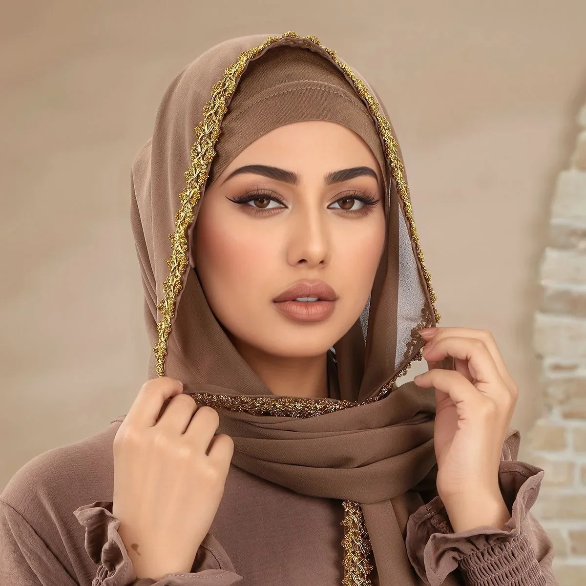 

Muslim Hijab Wrap Shawl Chiffon Material Multi-Functional Scarf Women Daily/Casual Occasions Modest Covering Soft Breathable